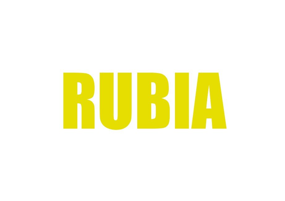 RUBIA RUBIA